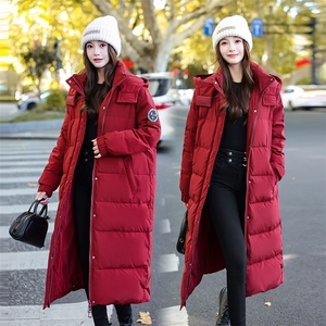 羽绒服女25年冬季新款长款过膝加长加厚保暖外套通勤图片