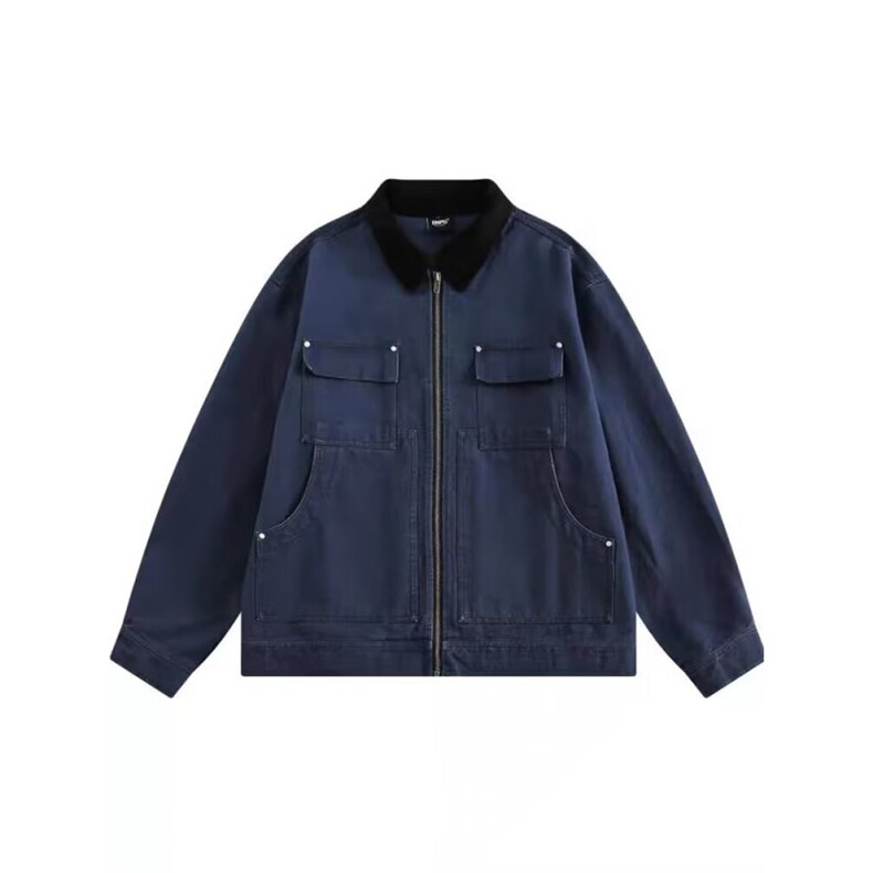 简约百搭工装夹克男潮翻领休闲上衣情侣宽松外套513AJK2466P67,男装夹克,星座513A