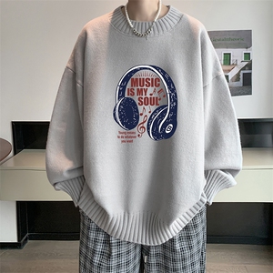 半高领毛衣男大码胖子针织衫毛线衣 M18422-P45 加绒款-P65图片