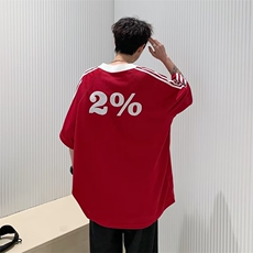 圆领T恤新款标准半袖潮流短袖潮夏款V领风貌男PT123-P32，男装T恤，星座1109-3