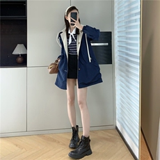 美式复古双面穿短款外套春秋款格子翻领夹克高级感棒球服，男装夹克，星座506A
