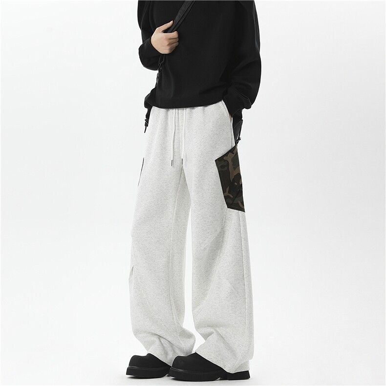 现货2025春款65%棉卫裤男长裤直筒裤子特P45控78，男装休闲裤，电商D205