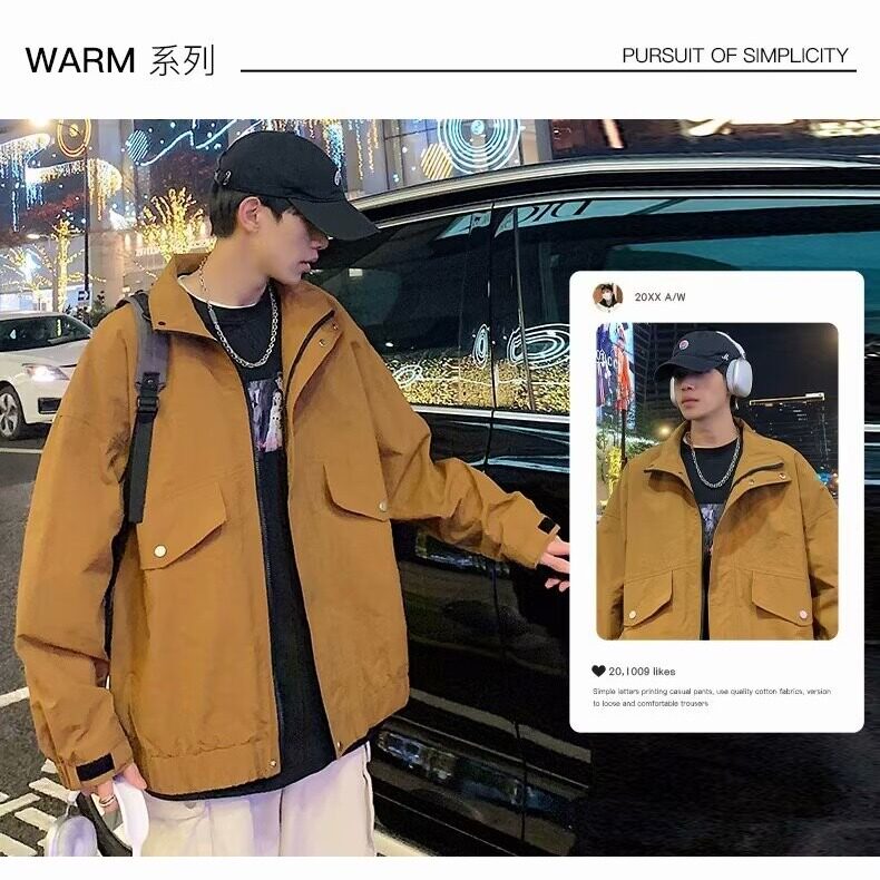 现货美式潮牌棒球服外套男2026新款春秋冲锋衣青少年学生防水,男装夹克,星座218-1（原230）