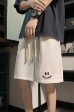 HD74204-P22华夫格短裤男大码宽松五分裤男直筒中裤，男装休闲裤，电商A040