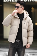 主推秋冬男士连帽羽绒服外套轻奢商务休闲90绒子白鸭绒羽绒服，男装羽绒服，钱塘723