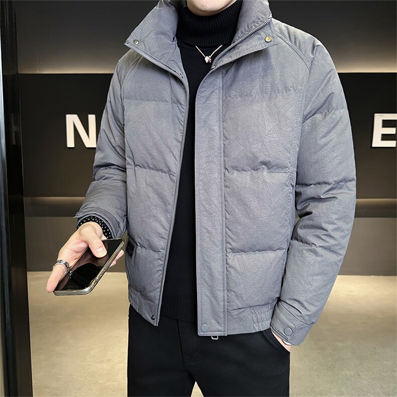 标50绒店主风男士立领暗花羽绒服保暖外套810-P195(控券后288),男装羽绒服,电商B328