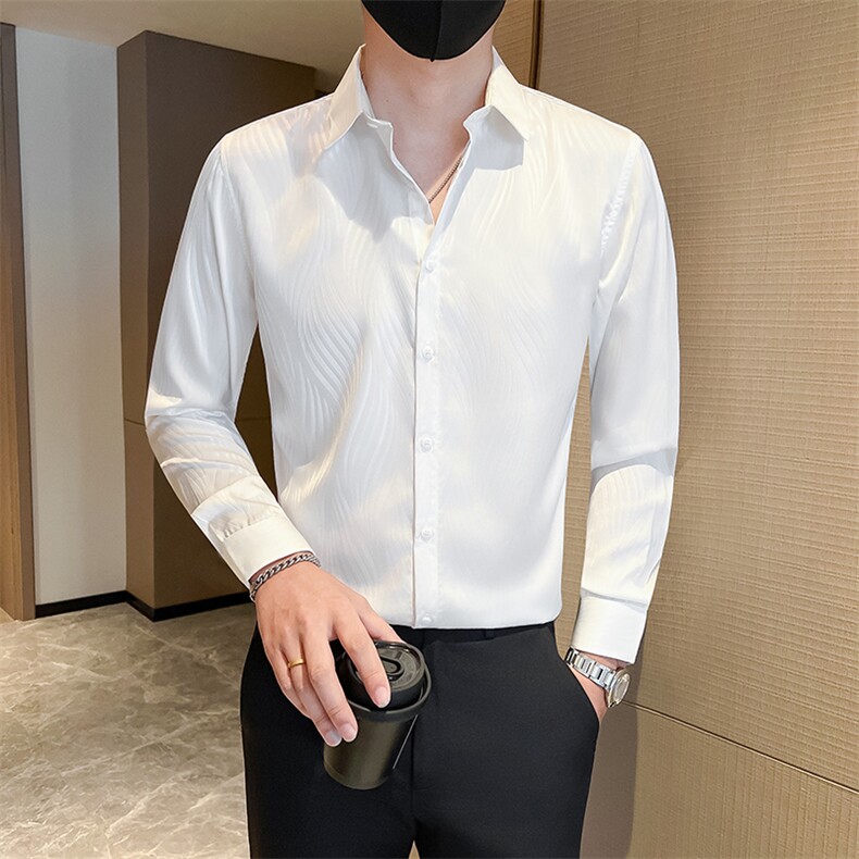 秋冬季男士新款社会小伙店主风长袖衬衫301A-1/CS609/P55,男装衬衫,星座301A-1