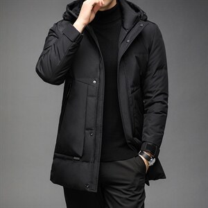 QLM-F860冬季男士羽绒服保暖外套修身潮流帅气P323图片