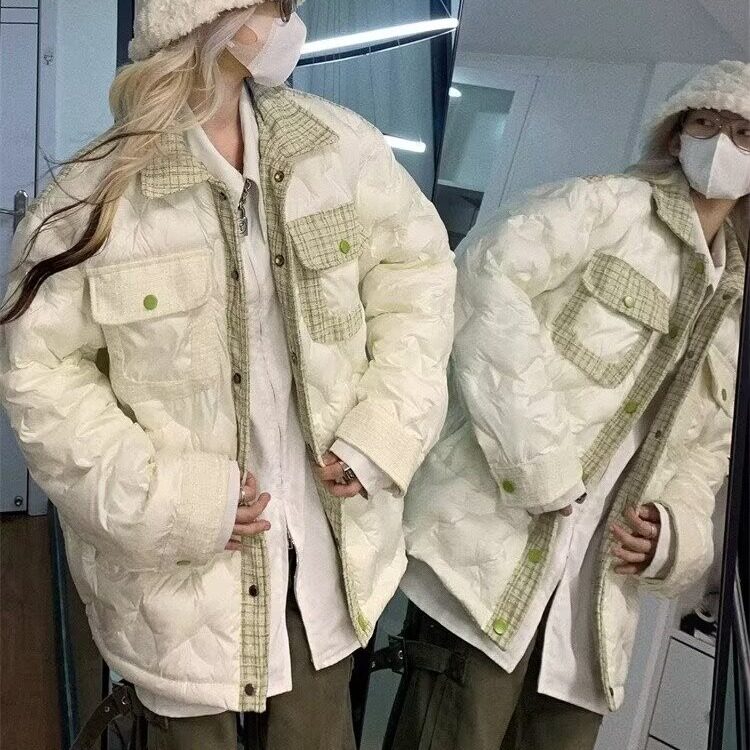 有货美式慵懒小香风棉服外套女冬季宽松百搭加厚棉衣L2122-P105,男装棉衣,星座1008