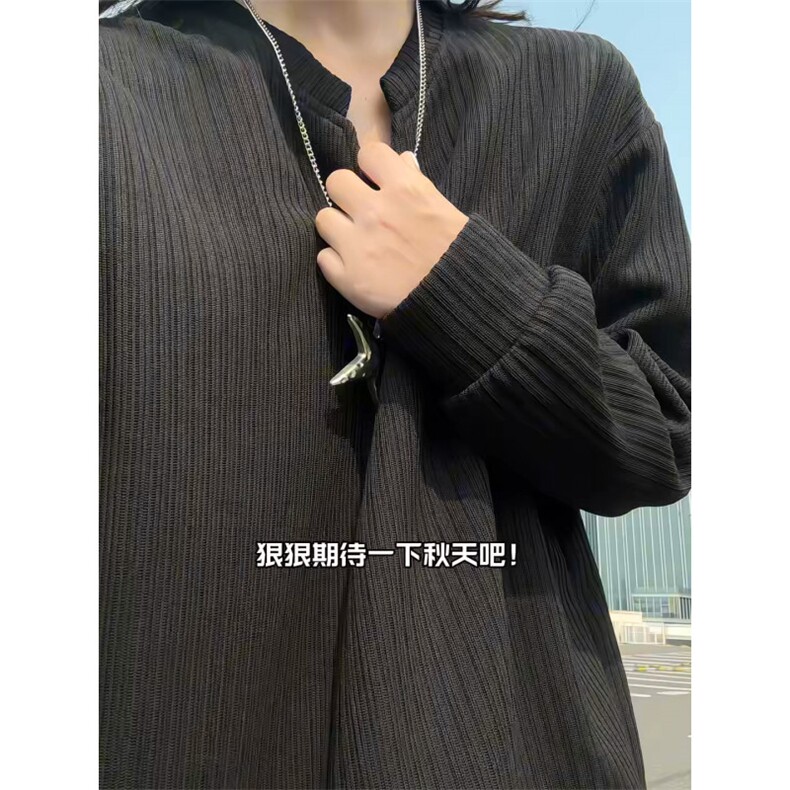 XZ809A/SYR48/特P24/控48肌理感V领长袖T恤卫衣,男装T恤,星座809A(原222-1)