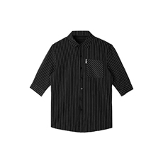 夏季男士七分袖条纹衬衫男休闲修身休闲衬衣A236-C660-P55，男装衬衫，电商A236