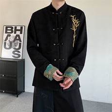 2025新中式大码男唐装衬衫汉服新中式潮宋裤元素阔腿马面裙裤子，男装衬衫，星座909