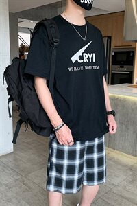 男士短袖t恤套装夏季韩版潮流休闲一套潮牌搭配帅气DS786T图片
