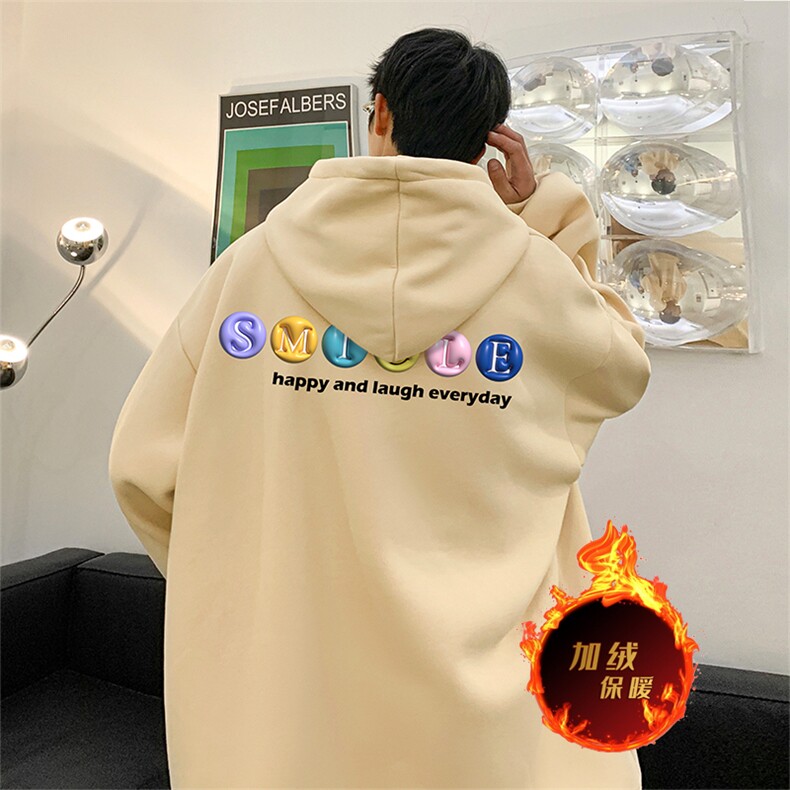 龙年卫衣冬季美式加绒加厚连帽卫衣外套DL1767常规特P35加绒特40,男装卫衣,电商A486