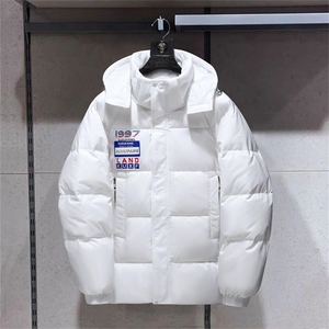 现货 外贸侧飞图立领光板团体服班服宽松韩版情侣学生外套羽绒服图片