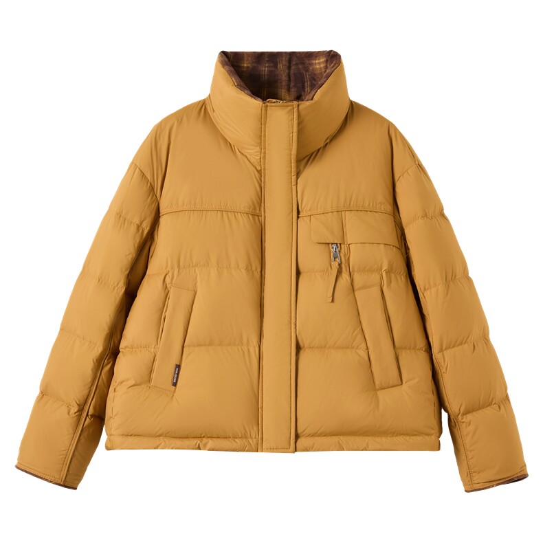 时尚立领加厚保暖白鸭绒羽绒服2025冬季新款,女装羽绒服,余墨