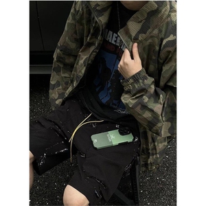 军绿色迷彩防晒服男夏季轻薄速干防晒衣痞帅冲锋衣夹克 JY197图片