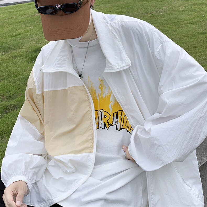 日系原宿风披风外套男秋季新款夹克防晒衣J157P38,男装夹克,星座1116-2