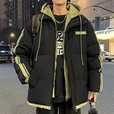特批P75无差价深度库存10W件拼色假两件大码连帽棉衣外套男M2915，男装棉衣，电商A001