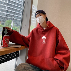 已注册直播抖音得物高品质麂皮绒宽松男连帽卫衣外套W7070P55控79图片