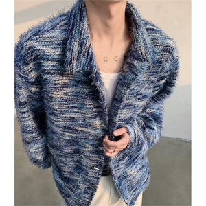 秋冬季薄款男士长袖衬衫日系格子休闲衬衣外套印花帅气 JY291图片