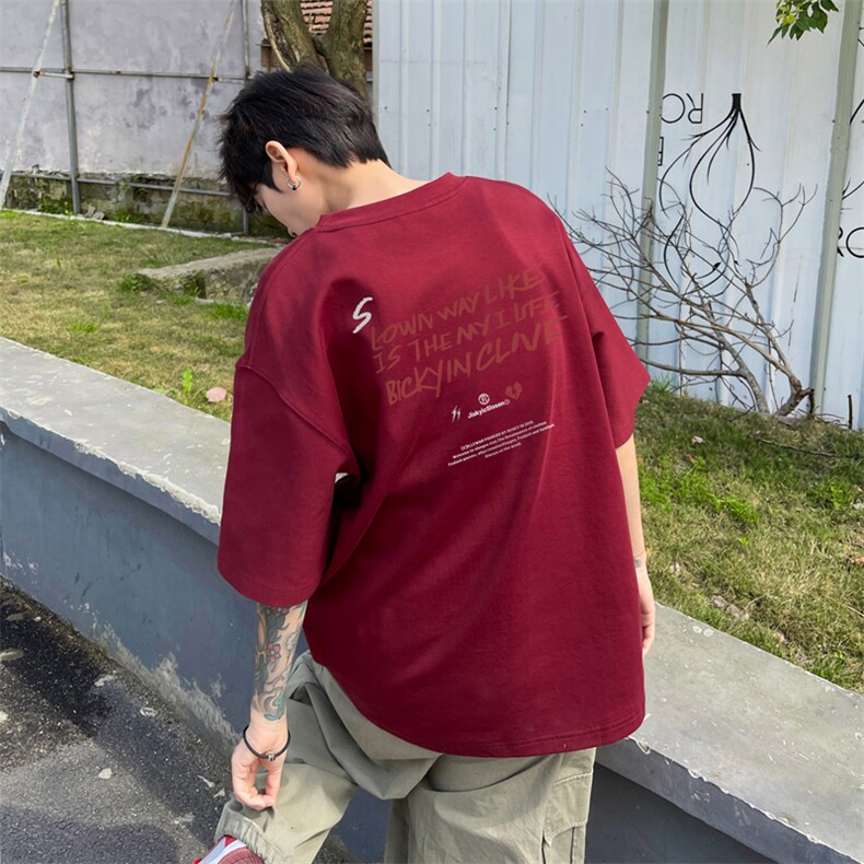 量大优供视频230g重磅纯棉短袖T恤男NT223-特P19控38,男装T恤,电商B367