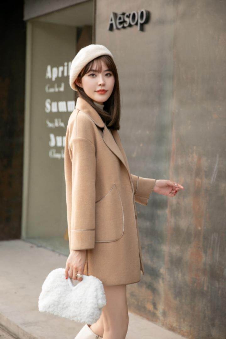 现货供应：双面羊绒大衣外套M一XL，其它，拉思维加丝