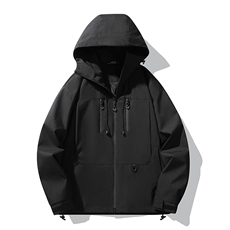 男士外套春秋季休闲潮牌翻领男2026新款撞色夹克上衣薄HS8805-P65，男装夹克，星座1206（原A206）