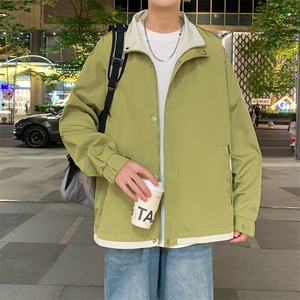 工装夹克男春秋季潮外套青少年美式复古上衣JK215-P73图片
