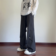 秋季新款现货纯色直筒垂感抽绳束脚休闲裤男DSA157B-K9857-特P35，男装休闲裤，电商A157B