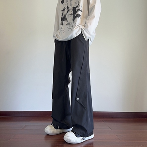 秋季新款现货纯色直筒垂感抽绳束脚休闲裤男DSA157B-K9857-特P35图片
