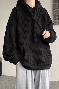 现货春季新款灯芯绒高质量连帽加绒加厚卫衣A168-DSWY03-TP68图片
