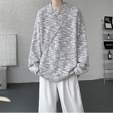 WY10156-特批40控78新款圆领简约套头宽松大码卫衣糯米衣服男，男装卫衣，电商A059