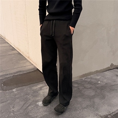 网图美式休闲400g蜂窝红标刺绣休闲裤基础直筒长裤Z01特P50，男装休闲裤，电商A335-1（原A458）