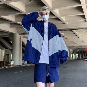 TZ13-P52夏季宽松型防晒服短裤套装图片