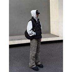 美式复古高街水洗直筒工装裤男女宽松潮牌青少年休闲直筒裤微弹，男装休闲裤，星座506A