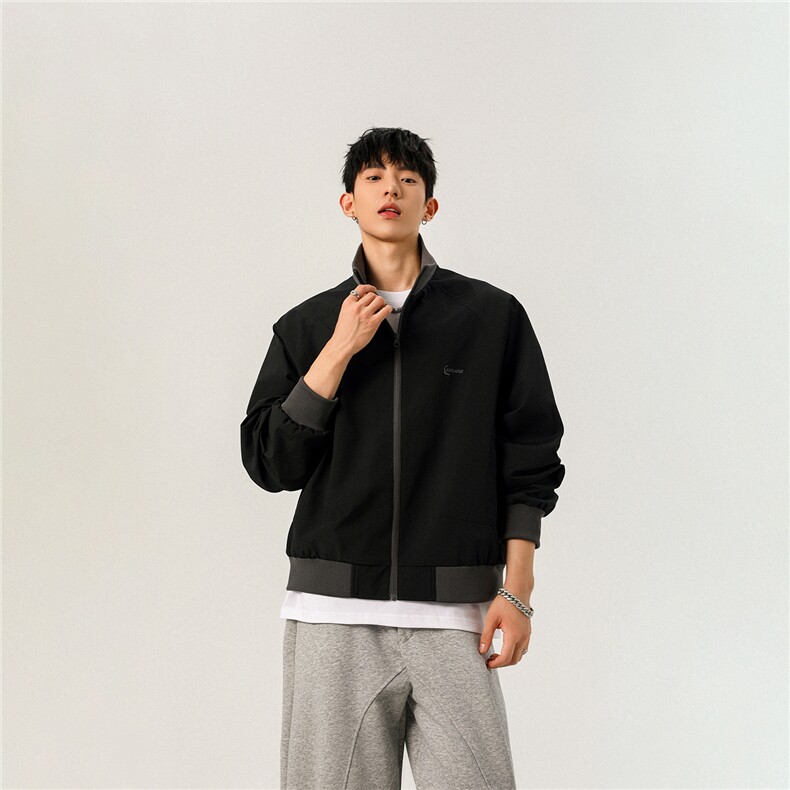 秋冬夹克男户外风山系工装外套青少年拼色上衣,男装夹克,星座1206（原A206）