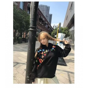 美式高街连帽卫衣男款2025秋冬新款时尚宽松休闲百搭情侣上衣外套图片