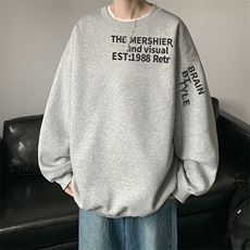 量大优可提供视频2024印花圆领卫衣宽松HD019-1-YL4333-P30，男装卫衣，电商019-1