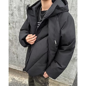 常规款拉链冬季棉衣加厚棉服外套潮连帽常规标准青少年 M2467图片
