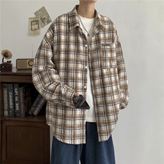 点击率8个点秋季衬衫男宽松长袖上衣D329-QM614-P50控68，男装衬衫，电商D329