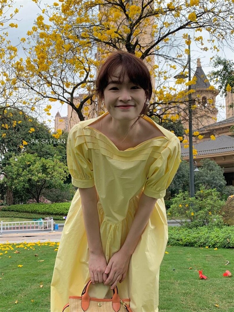 是被连衣裙占据的夏天呀，女装连衣裙，AKSKYLAN(6F)