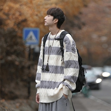 cityboy！条纹毛衣男士加厚麻花线衣男针织衫男XH03-P60，男装针织衫/毛衣，电商B367
