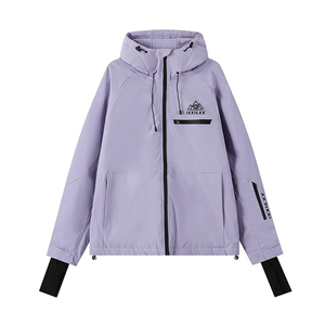 冬款户外加棉加厚单板双板防风防水连帽滑雪服男女同款HF66-P165图片