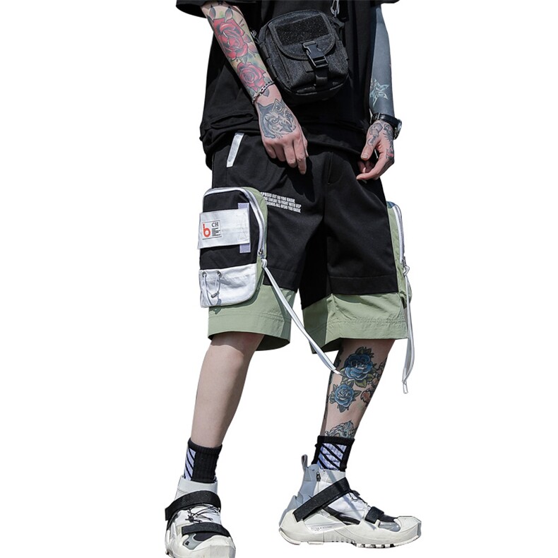 男潮牌2021年夏季休闲五分裤宽松机能多袋5分裤A438-C3011-P45,男装休闲裤,电商A438