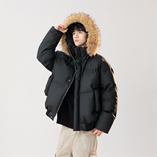 24年新款高级感品质短款皮棉衣立领加厚棉服外套M6710-P88，男装棉衣，星座307A