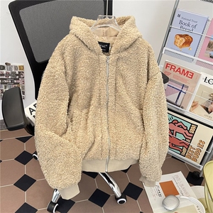 加厚保暖毛领棉服夹克潮流简约棉衣7821 P95图片