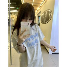 H1061-30原版刺绣夏季新款字母情侣宽松短袖T恤，男装T恤，星座617A-2