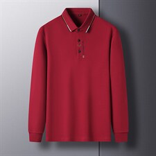 D66163钱塘2020-2中年男士春秋新款时尚简约长袖T恤货稳P63，男装T恤，钱塘207-2