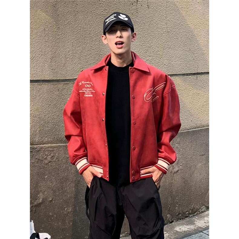 机车外套男潮高级感美式alpha飞行夹克ma1短款翻领皮衣JK3612,男装夹克,星座516A